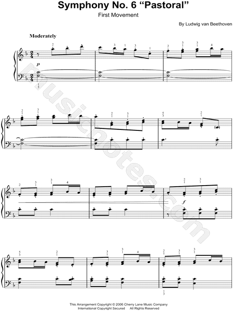 Symphony No. 6 "Pastoral", First Movement (excerpt)