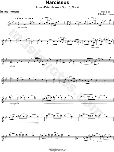 Narcissus - Bb Instrument