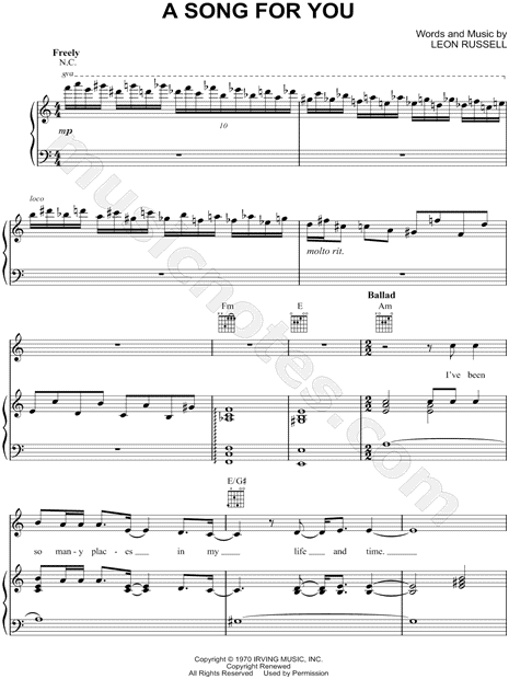 A Song for You