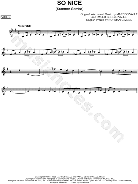 So Nice (Summer Samba)
