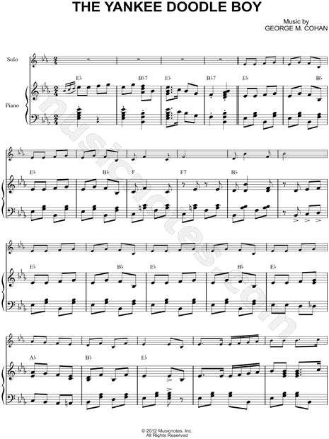 The Yankee Doodle Boy - Piano Accompaniment