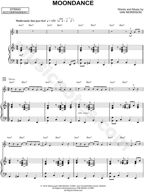 Moondance - Piano Accompaniment (Strings)