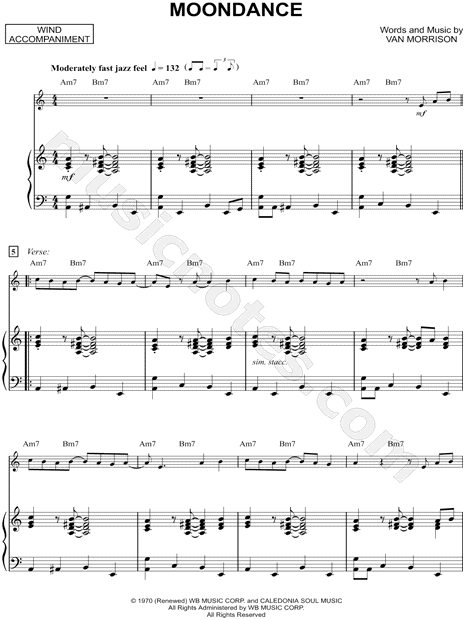 Moondance - Piano Accompaniment (Winds)