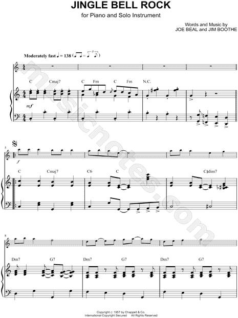 Jingle Bell Rock - Piano Accompaniment