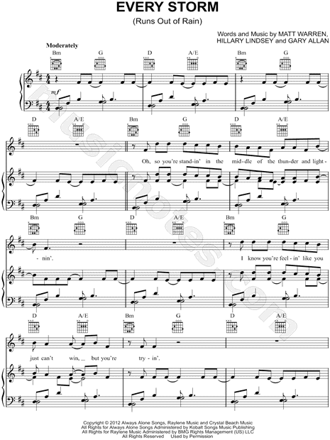 Every Storm (Runs Out of Rain)
