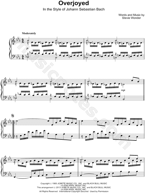 Overjoyed - In the Style of Johann Sebastian Bach