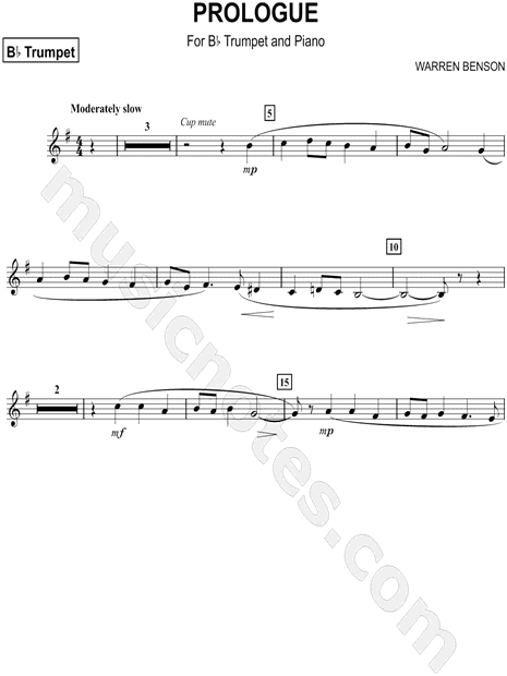 Prologue - Trumpet Part