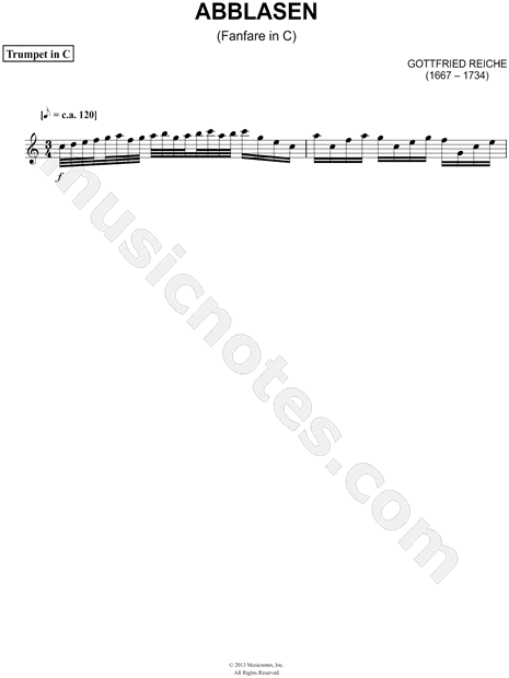 Abblasen (Fanfare in C)