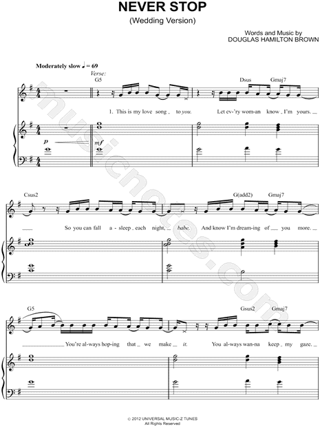 Never Stop (Wedding Version)