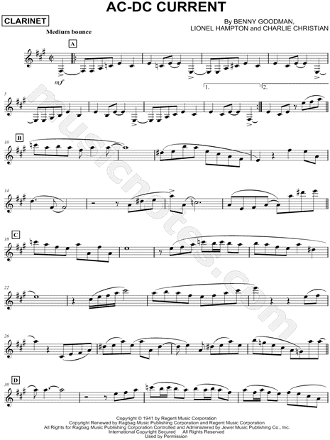 AC-DC Current - Clarinet