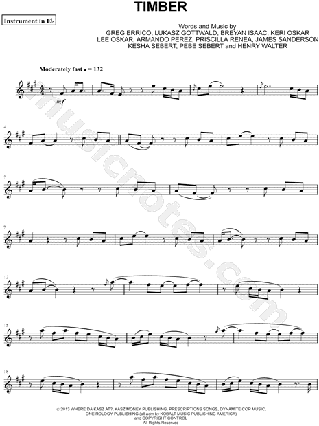 Timber - Eb Instrument