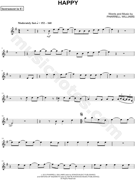 Happy - Eb Instrument