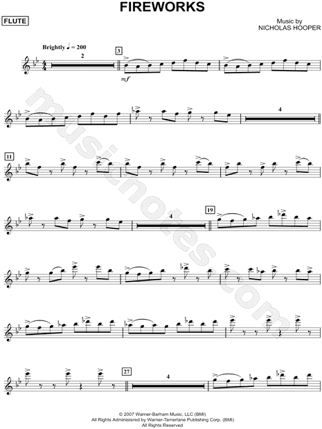 Fireworks - Flute