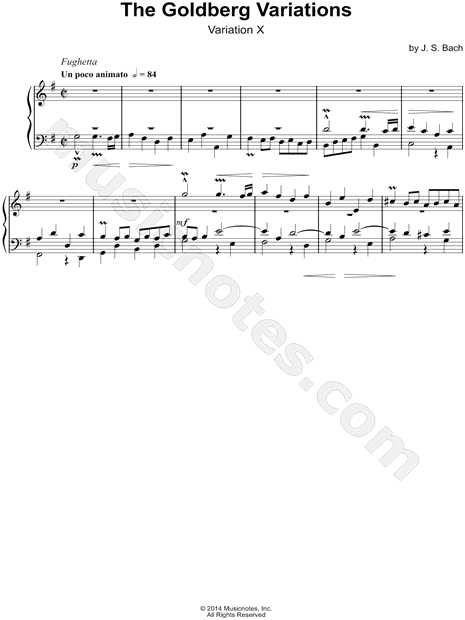 The Goldberg Variations, BWV 988: Variation X