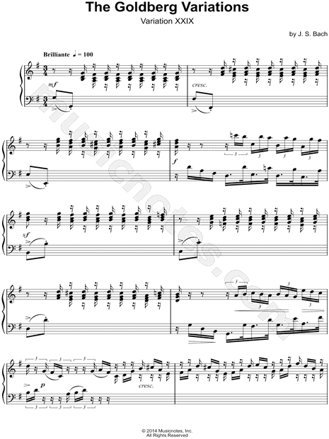 The Goldberg Variations, BWV 988: Variation XXIX