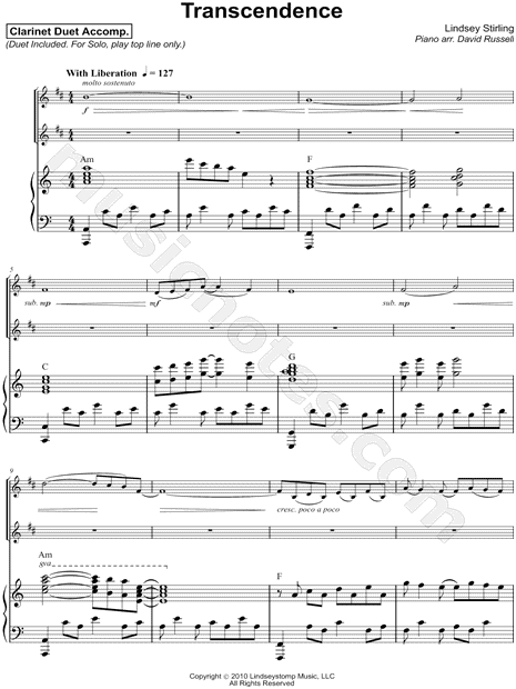 Transcendence - Clarinet Duet & Piano