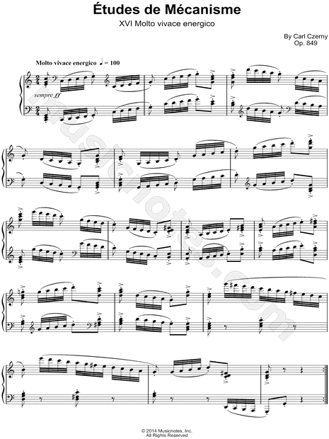 Etudes de Mecanisme: XVI. Molto vivace energico