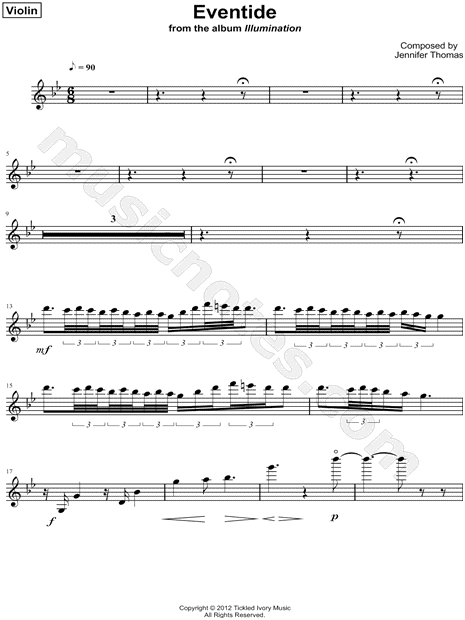 Eventide - Violin part