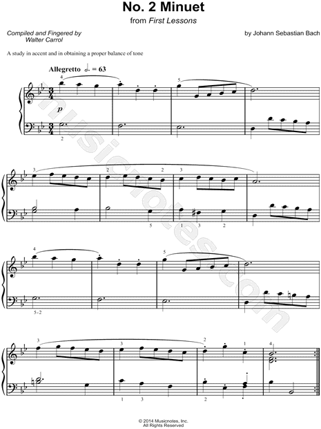 Minuet in G Minor, BWV Anh. 115