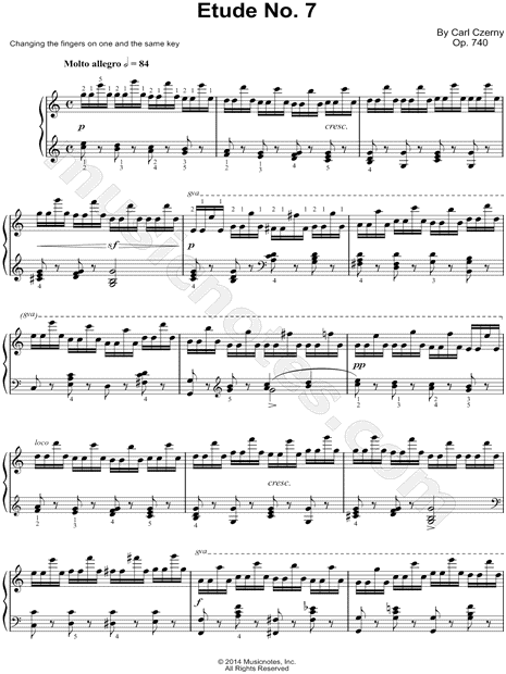 The Art of Finger Dexterity, Op. 740: Etude No. 7