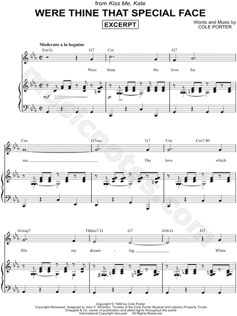Were Thine That Special Face [Excerpt]