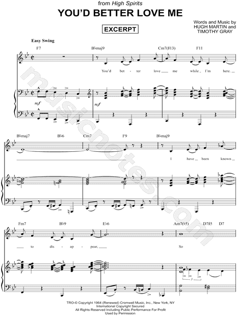 You'd Better Love Me [Excerpt]