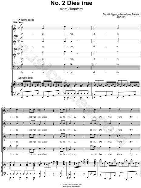 Requiem, K. 626: III. Sequentia. Dies Irae