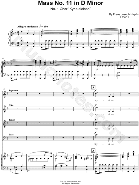 Mass No. 11 In D Minor "Nelson" No. 1 "Kyrie eleison"