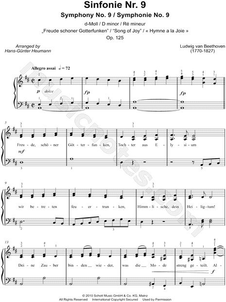Symphony No. 9, Op. 125: Song of Joy