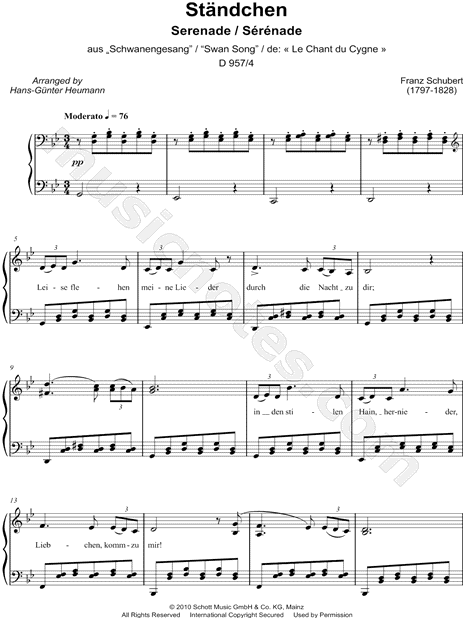 Serenade from Swan Song, D. 957, No. 4