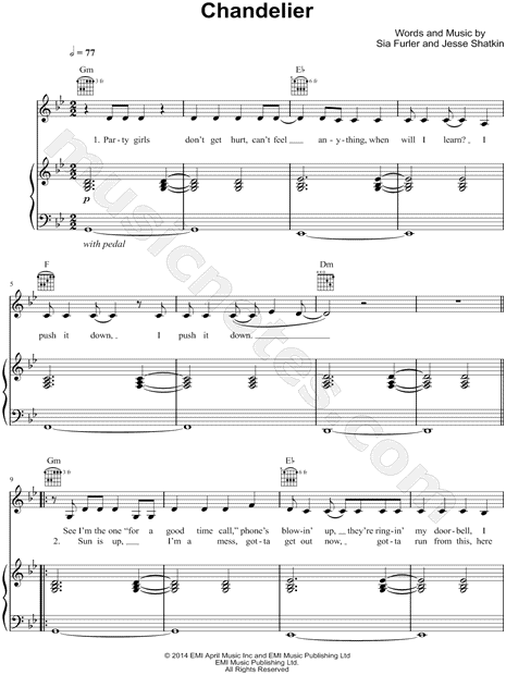 Chandelier (Piano Version)