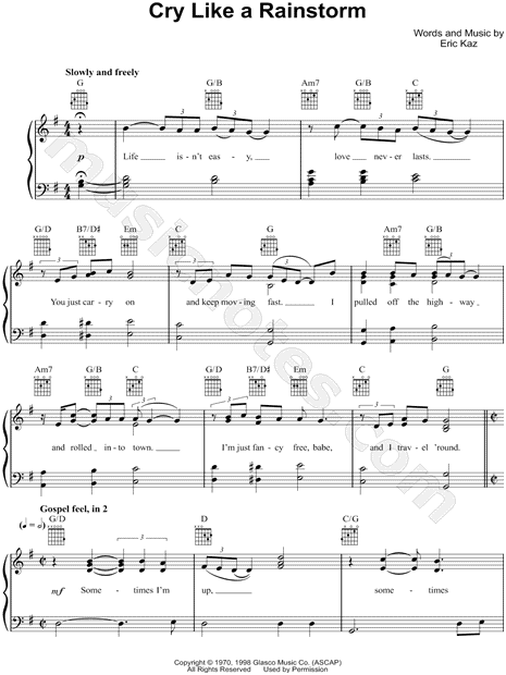 Cry Like a Rainstorm