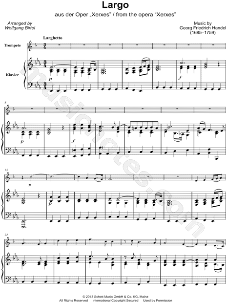 Largo - Trumpet & Piano