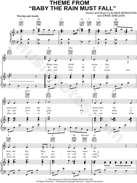 Theme from "Baby the Rain Must Fall"