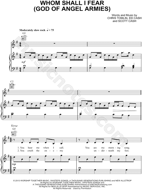Whom Shall I Fear (God of Angel Armies)