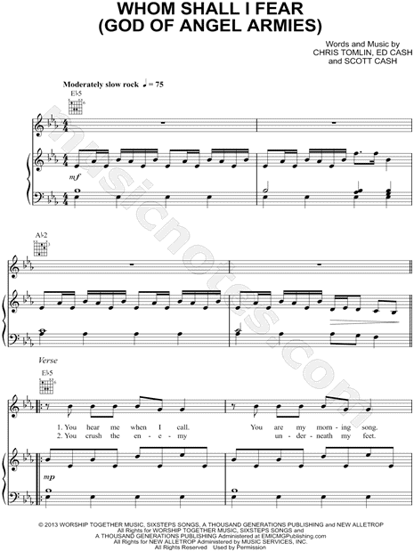 Whom Shall I Fear (God of Angel Armies)