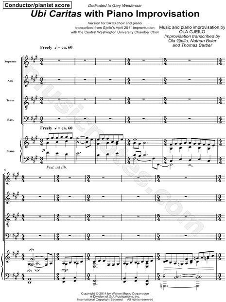 Ubi Caritas with Piano Improvisation