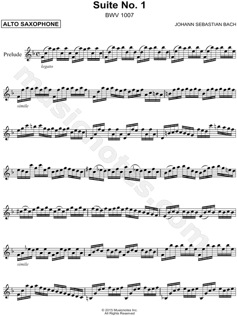 Suite No. 1, BWV 1007