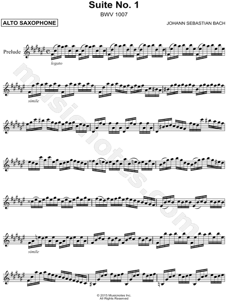 Suite No. 1, BWV 1007
