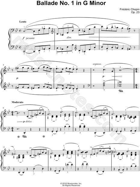 Ballade No. 1 in G Minor, Op. 23