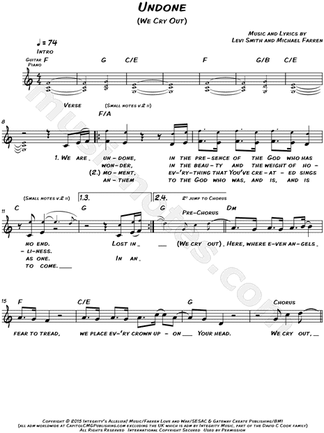 Undone (We Cry Out)