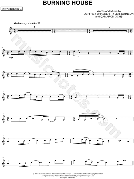 Burning House - C Instrument