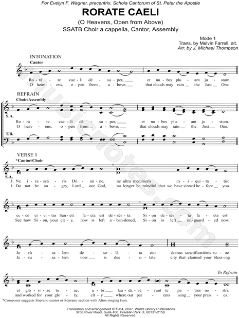 Rorate Caeli (O Heavens, Open from Above)