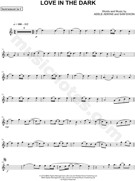Love in the Dark - C Instrument