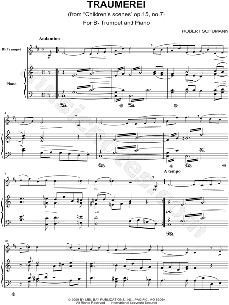 Kinderszenen, Op. 15: VII: Träumerei - Trumpet & Piano