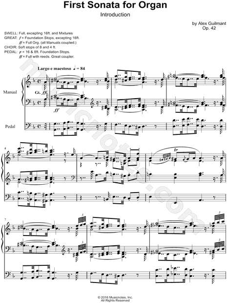 First Sonata for Organ, Op. 42: I. Introduction