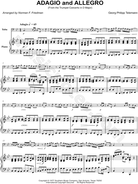 Adagio and Allegro - Tuba & Piano