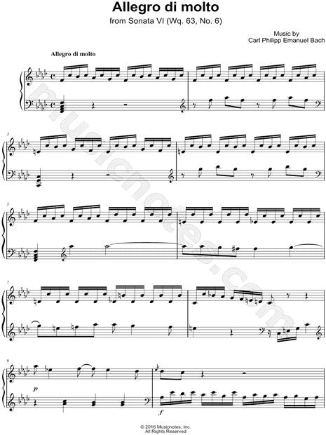 Sonata in F Minor, H. 75: I. Allegro di molto