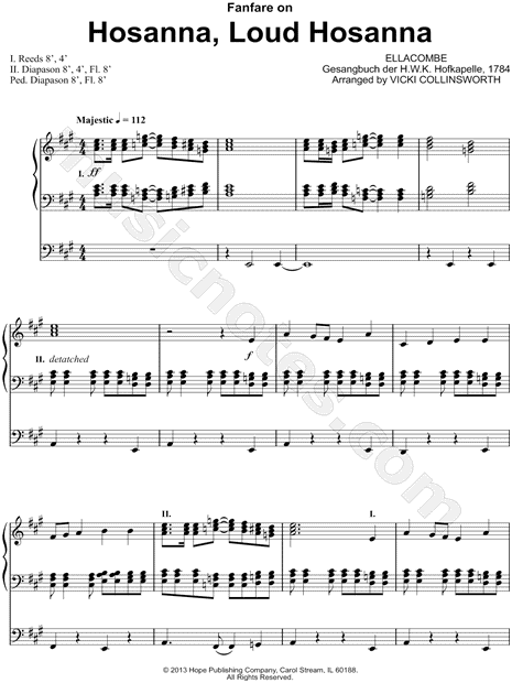 Fanfare on Hosanna, Loud Hosanna