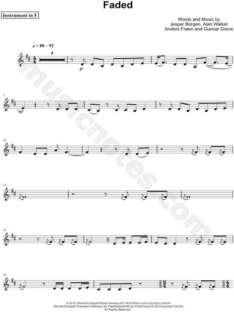 Faded - F Instrument